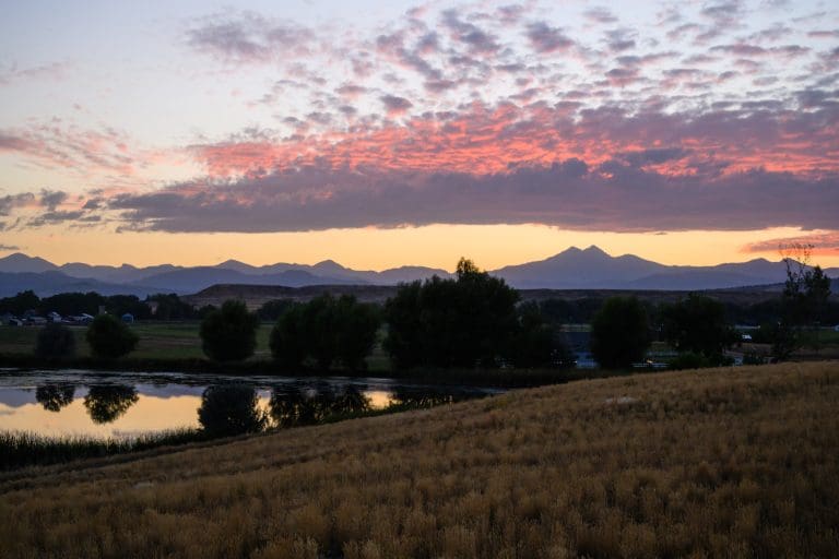 View over Longmont Longs Peak