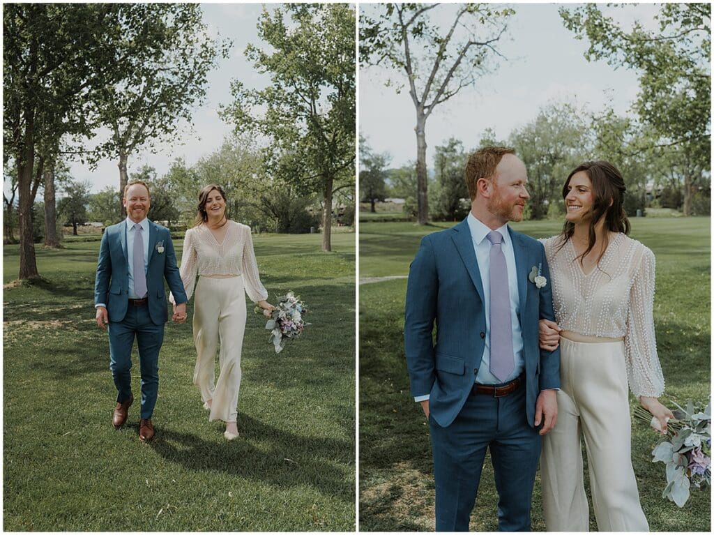 Couple portraits in the grounds of Ironwood Bar & Grille