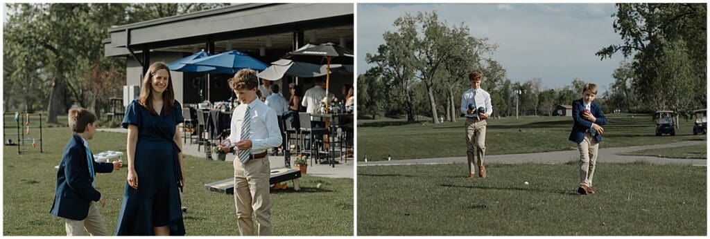 Guests enjoying themselves at Boudler wedding reception